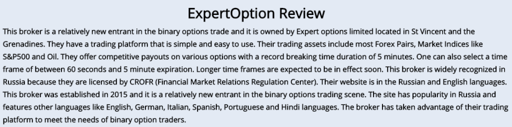 Top Traders Blogs Review about Trading Broker ExpertOption Top Traders Blogs Review about Trading Broker ExpertOption