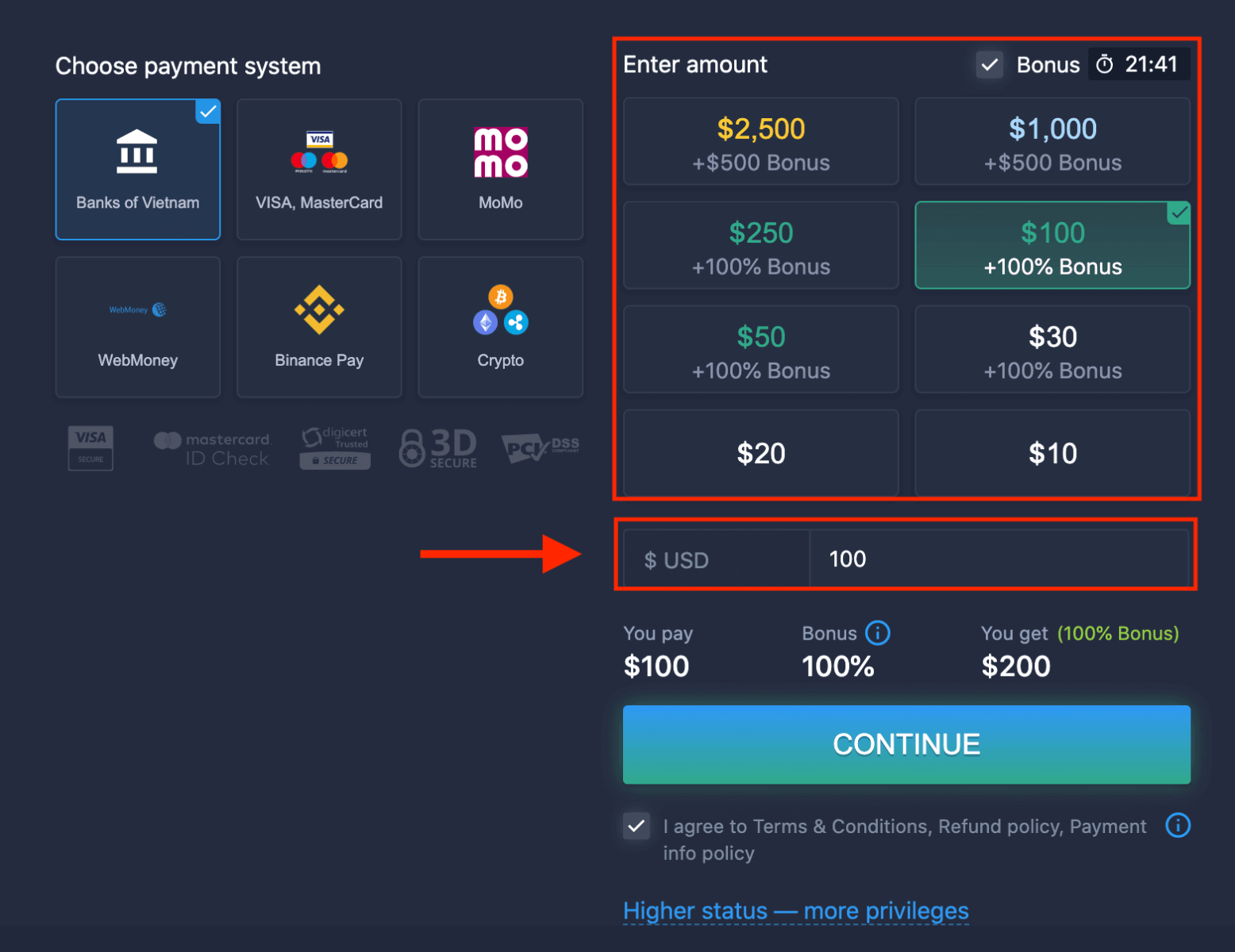 Cara Menyetor dan Berdagang Opsi Biner di ExpertOption Cara Menyetor dan Berdagang Opsi Biner di ExpertOption