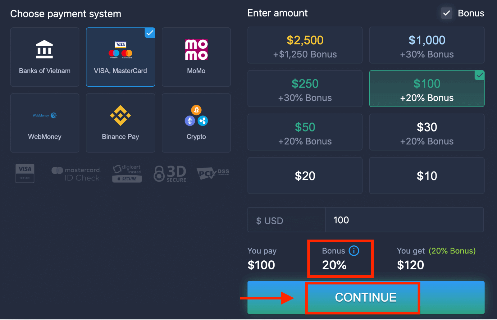 Cara Menyetor dan Berdagang Opsi Biner di ExpertOption Cara Menyetor dan Berdagang Opsi Biner di ExpertOption