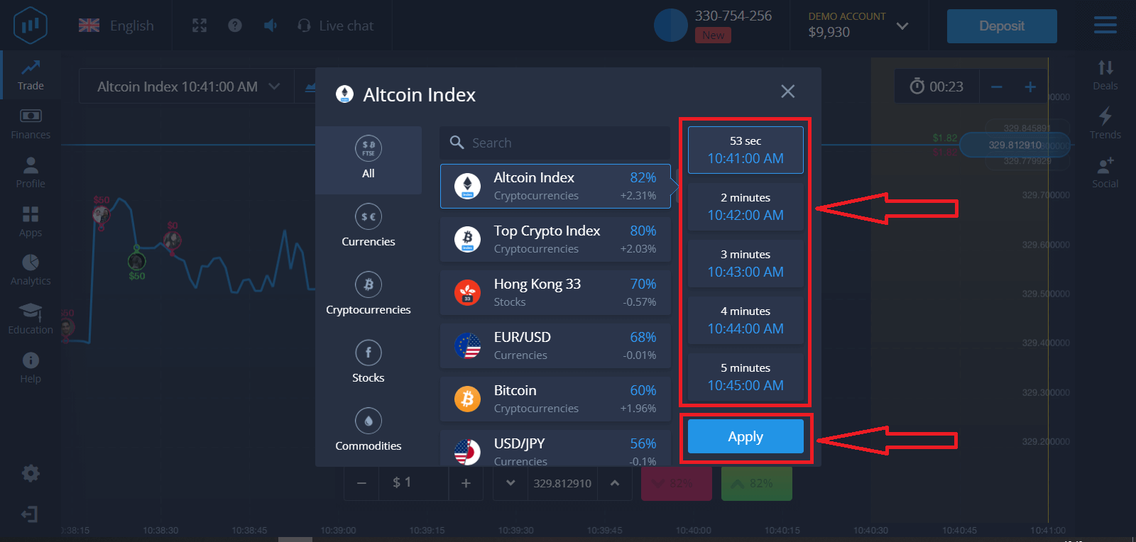 Cara Menyetor dan Berdagang Opsi Biner di ExpertOption Cara Menyetor dan Berdagang Opsi Biner di ExpertOption