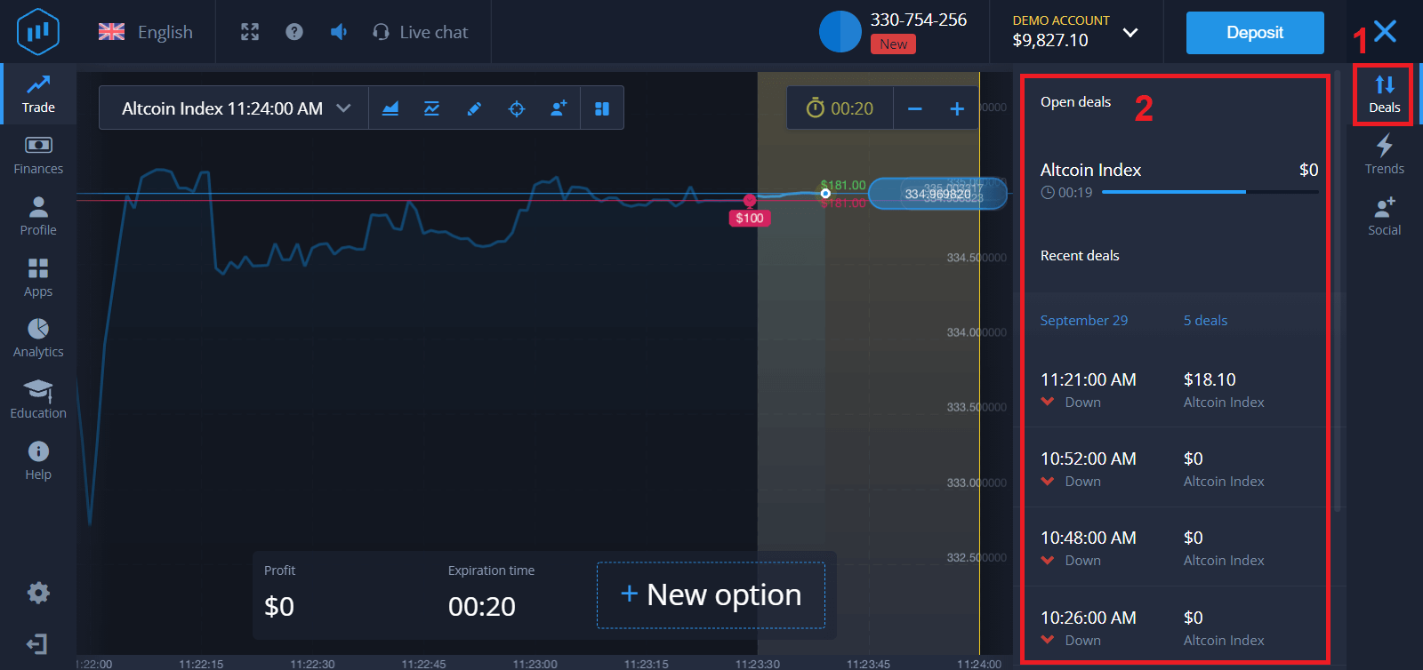 Cara Menyetor dan Berdagang Opsi Biner di ExpertOption Cara Menyetor dan Berdagang Opsi Biner di ExpertOption
