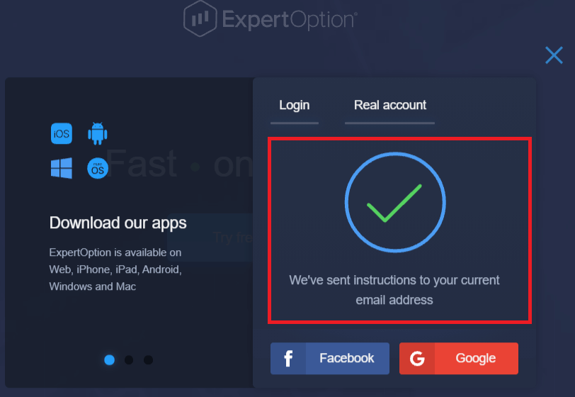 Cómo iniciar sesión y comenzar a operar con opciones binarias en ExpertOption Cómo iniciar sesión y comenzar a operar con opciones binarias en ExpertOption