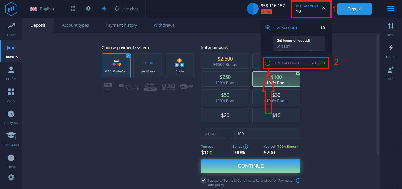 Beginners များအတွက် ExpertOption တွင် အရောင်းအ၀ယ်လုပ်နည်း Beginners များအတွက် ExpertOption တွင် အရောင်းအ၀ယ်လုပ်နည်း