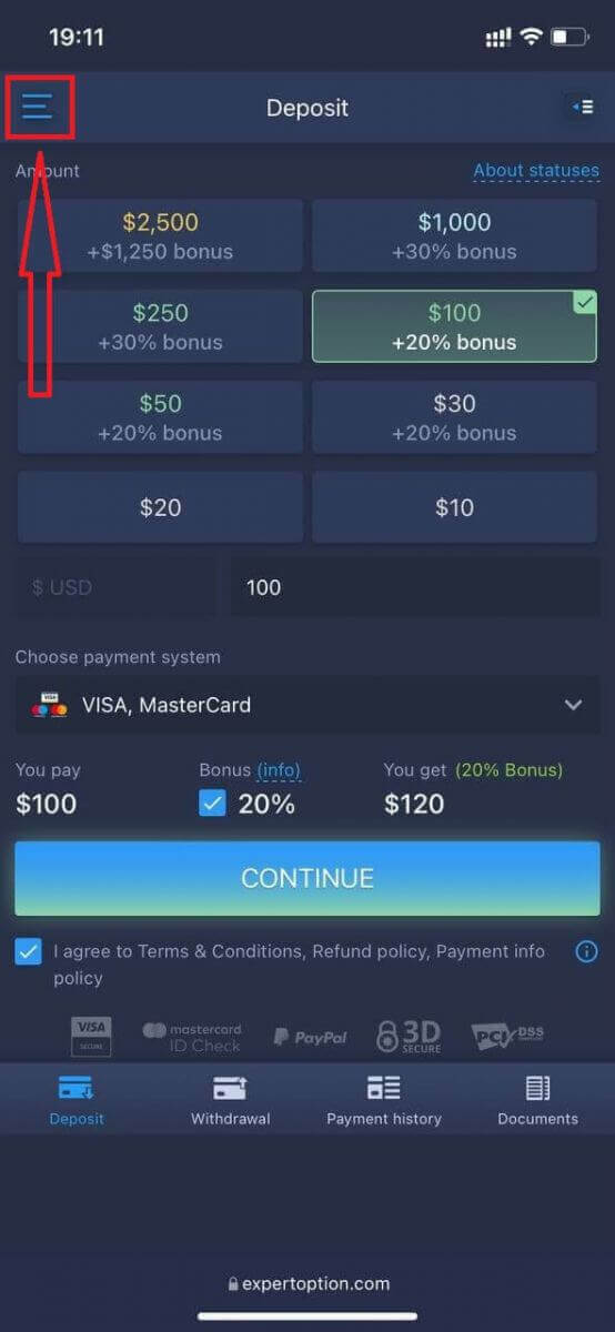 ExpertOption でアカウントを開く: アカウントの種類と設定手順 ExpertOption でアカウントを開く: アカウントの種類と設定手順